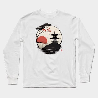 Japenese Building Long Sleeve T-Shirt